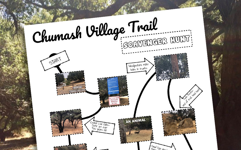 Chumash Trail Map and Scavenger Hunt | Nature Kids Activities